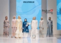 TAMPIL MEMUKAU: DYN Clothingline saat mengikuti fashion show Jogja Fashion Rendezvous baru-baru ini. (Istimewa/Lingkarjateng.id)