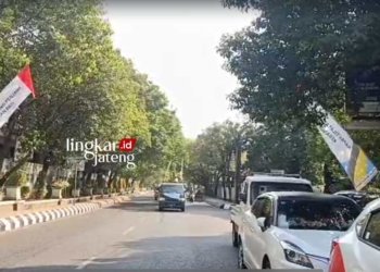 PANTAUAN LALU LINTAS: Jalan menuju Alun-Alun Pati akan ditutup untuk pelaksanaan Pawai Kirab Napak Tilas Ki Ageng Penjawi Pati pada Minggu, 23 Juli 2023. (Dok. Lingkar Media Group/Lingkarjateng.id)