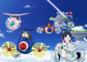Salah satu adegan dalam animasi "Doraemon the Movie: Nobita's Sky Utopia. (Istimewa/Lingkarjateng.id)