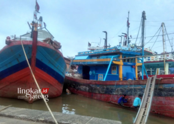 ILUSTRASI: Kapal nelayan di Batang ditambatkan di Pelabuhan Klidang Lor, Kabupaten Batang. (Antara/Lingkarjateng.id)