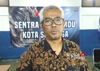 Ketua Bawaslu Kota Salatiga, Agung Ari Mursito. (Angga Rosa/Lingkarjateng.id)