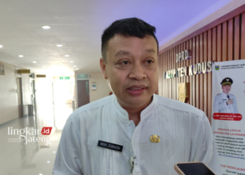 POTRET: Sekretaris Disdikpora Kabupaten Kudus, Zubaedi. (Nisa Hafizhotus Syarifa/Lingkarjateng.id)