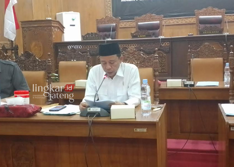 Ketua Komisi A DPRD Pati, Bambang Susilo. (Arif Febriyanto/Lingkarjateng.id)