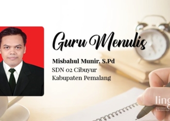 POTRET: Guru SDN 02 Cibuyur, Kabupaten Pemalang, Misbahul Munir, S.Pd. (Istimewa/Lingkarjateng.id)