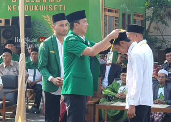 Pelatihan Kepemimpinan Dasar (PKD) dan Pendidikan Latihan Dasar (Diklatsar) GP Ansor, di halaman Kantor Kecamatan Dukuhseti, Jumat, 4 Agustus 2023. (Istimewa/Lingkarjateng.id)