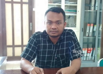 BERI KETERANGAN: Komisioner KPU Grobogan, Suwignyo. (Eko Wicaksono/Lingkarjateng.id)
