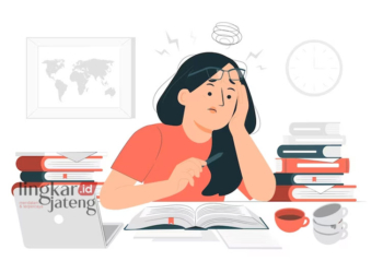 ILUSTRASI: Salah satu pengidap disleksia. (Storyset from Freepik/Lingkarjateng.id)