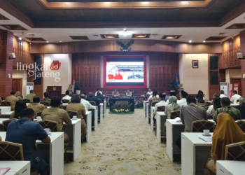 DISKUSI: Focus Group Discussion (FGD) Lanjutkan Detail Engineering Design (DED) Masjid Raya Kota Semarang, Senin, 9 Oktober 2023. (Rizky Syahrul Al-Fath/Lingkarjateng.id)