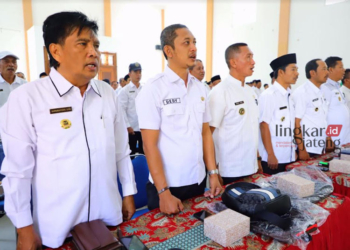 RAPI SEJAJAR: Sejumlah kepala desa yang ada di Kabupaten Kudus dalam sebuah kegiatan, beberapa waktu lalu. (Nisa Hafizhotus Syarifa/Lingkarjateng.id)