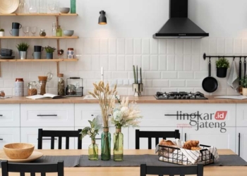 ILUSTRASI: Tampilan dapur yang estetik dan bersih. (Freepik/Lingkarjateng.id)