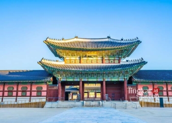 POTRET: Gyeongbokgung Palace di Korea Selatan. (lifeforstock from Freepik/Lingkarjateng.id)