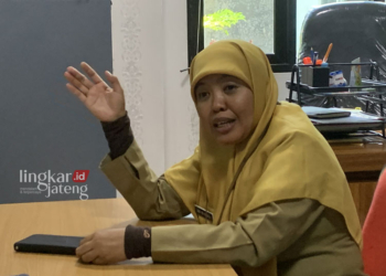 Kepala Bidang Tata Ruang dan Pertahanan Dinputaru Kabupaten Demak, Naning Prih Hatiningrum. (M. Burhanuddin Aslam/Lingkarjateng.id)