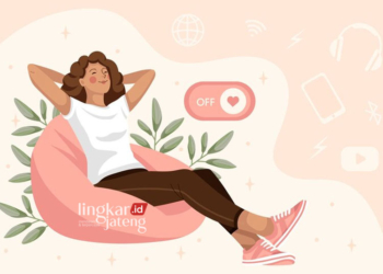 ILUSTRASI: Seorang perempuan yang sedang menikmati waktu untuk diri sendiri. (pikisuperstar from Freepik/Lingkarjateng.id)