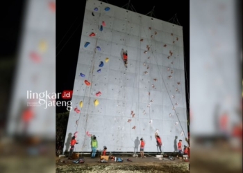 Tempat dimana korban sempat latihan di kawasan lapangan Kridosono Blora. (Hanafi/Lingkarjateng.id)