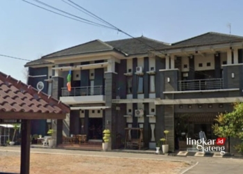 POTRET: Rumah mewah di Desa Winong, Kecamatan/Kabupaten Pati digeledah penyidik KPK terkait buntut dugaan kasus korupsi Menteri Pertanian pada Minggu, 10 Desember 2023. (Dok. Google Maps/Lingkarjateng.id)