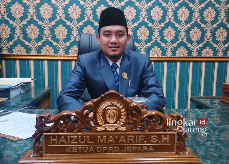 Ketua DPRD Jepara Haizul Ma’arif. (Tomi Budianto/Lingkarjateng.id)