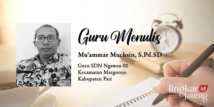 POTRET: Guru SDN Ngawen 02 Kecamatan Margorejo Kabupaten Pati, Muammar Muchsin, S.Pd.SD. (Dok. Pribadi for Lingkar/Lingkarjateng.id)