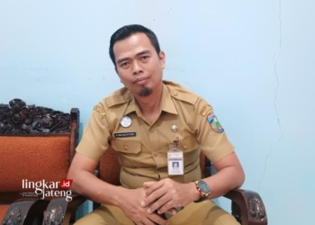 Kabid Naker Diskopukmnakertrans Jepara, Eko Sulistyo. (Tomi Budianto/Lingkarjateng.id)