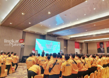 Proses pelepasan Pekerja Migran Indonesia (PMI) di Hotel Royale Jakarta, Kelapa Gading, Jakarta pada Maret 2023. (Dok. Pribadi/Lingkarjateng.id)