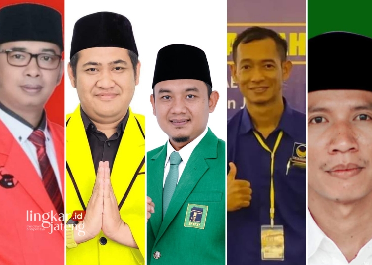 TOMI BUDIANTO/LINGKAR Potret: 5 Kader HIPMI yang diprediksi lolos menjadi anggota DPRD Kabupaten Jepara dan DPR RI. (Istimewa/Lingkarjateng.id)