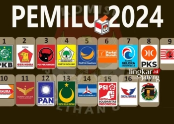 ILUSTRASI: Partai politik yang mengikuti pemilu 2024. (Antara/Lingkarjateng.id)