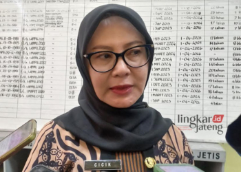 Kepala Disperinaker Kabupaten Kendal, Cicik Sulastri. (Arvian Maulana/Lingkarjateng.id)