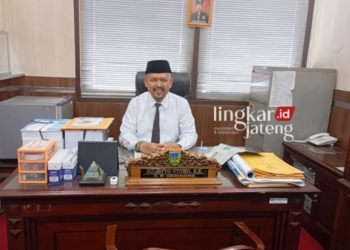 Ketua DPC Gerindra Kudus, Sulistyo Utomo saat ditemui di Kudus belum lama ini. (Nisa Hafizhotus Syarifa/Lingkarjateng.id)