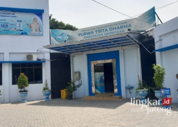 POTRET: Kantor PDAM Purwodadi. (Eko Wicaksono/Lingkarjateng.id)