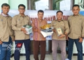 PEDULI: IJTI Muria Raya saat membagikan sejumlah perlengkapan ibadah di salah satu masjid terdampak banjir Demak, Jumat, 8 Maret 2024. (Dok. Lingkarjateng.id)