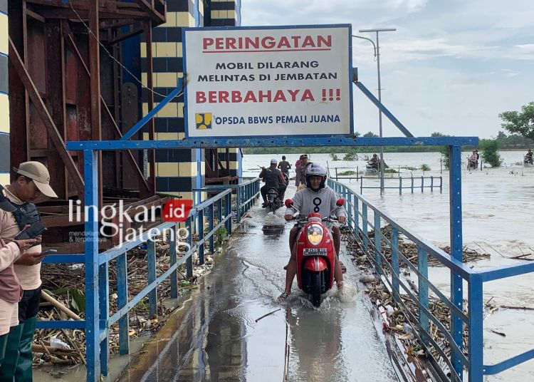 Kondisi di Bendung Wilalung, Jumat, 15 Maret 2024. (M Burhanudin Aslam/Lingkarjateng.id)