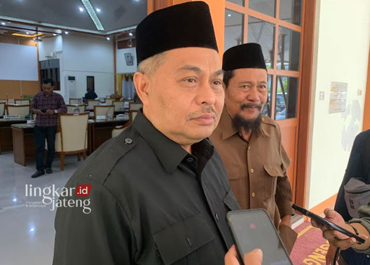 Ketua DPC Partai Gerindra Kabupaten Demak, Maskuri. (M. Burhanuddin Aslam/Lingkarjateng.id)