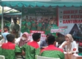 CEK KESEHATAN: Anak yatim, piatu, dan duafa binaan Yayasan Subur Makmur Sejahtera antusias mengikuti cek kesehatan gratis, Jumat, 29 Maret 2024. (Setyo Nugroho/Lingkarjateng.id)
