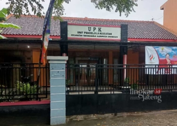 POTRET: Gedung UPK Kecamatan Tawangharjo, Kabupaten Grobogan. (Eko Wicaksono/Lingkarjateng.id)