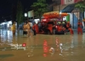 ILUSTRASI: Banjir di Kecamatan Cepu pada 12 Desember 2023. (BPBD Blora/Lingkarjateng.id)