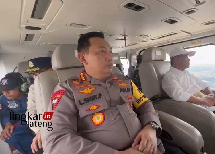 Kapolri Bersama 2 Menteri dan Panglima TNI Patroli Udara Pastikan Arus Balik 2024 Aman