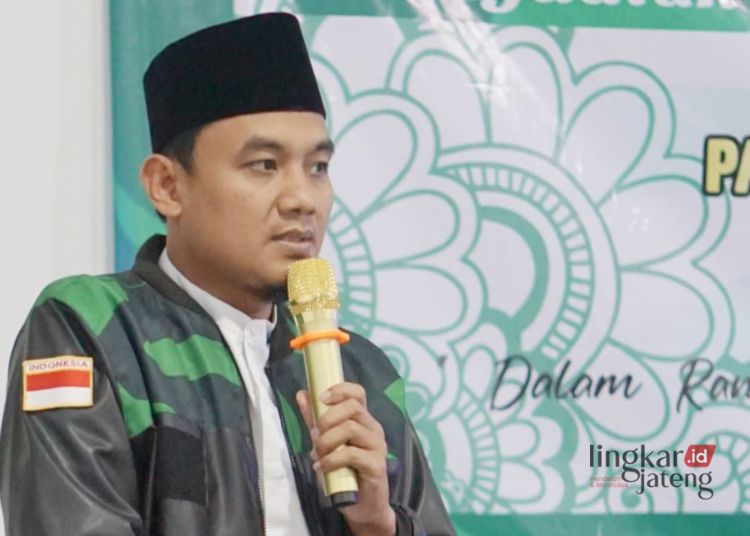 Ketua Dewan Perwakilan Rakyat Daerah (DPRD) Kabupaten Jepara dan juga selaku Pelaksana Tugas (Plt) Ketua Pimpinan Wilayah (PW) Gerakan Pemuda Ka’bah Jawa Tengah (GPK Jateng) Haizul Ma’arif. (Tomi Budianto/Lingkarjateng.id)