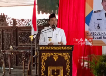 Bupati Rembang H. Abdul Hafidz. (Vicky Rio/Lingkarjateng.id)