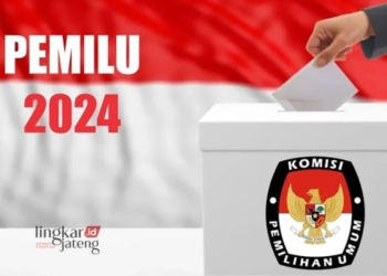 ILUSTRASI: surat suara pemilu 2024. (Antara/Lingkarjateng.id)