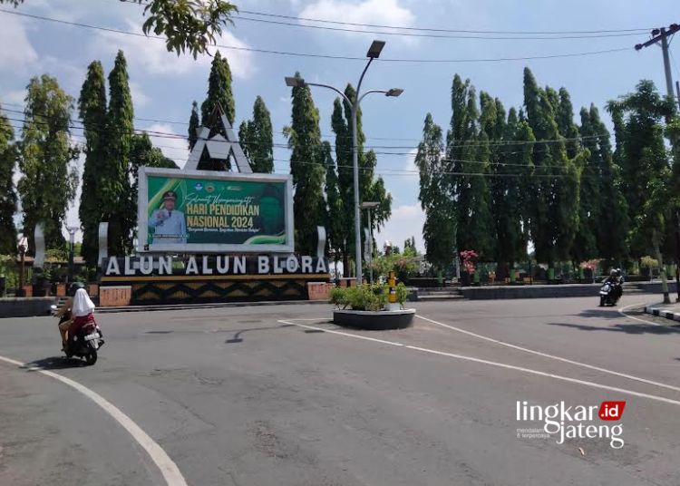 POTRET: Alun-Alun Kabupaten Blora. (Hanafi/Lingkarjateng.id)