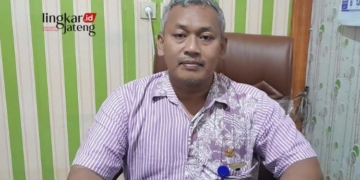 Sekretaris Disperindag Grobogan Sigit Adi Wibowo. (Eko Wicaksono/Lingkarjateng.id)