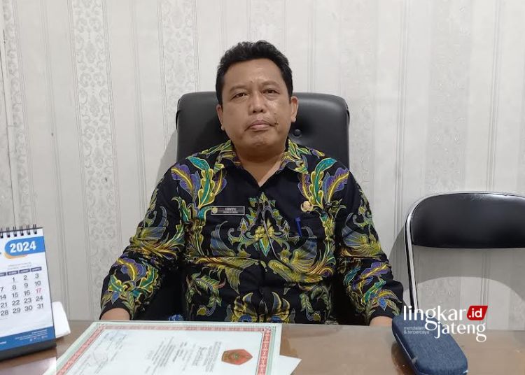 Kepala Desa Weleri, Kiswoyo. (Arvian Maulana/Lingkarjateng.id)