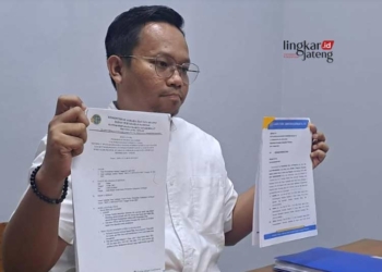 M. Amal Lutfiansyah, kuasa hukum penggugat terhadap Pemerintah Desa Karangasem, Grobogan, yang diduga menyerobot tanah. (Dok. Lingkarjateng.id)