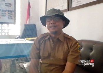 Ketua Paguyuban Kades se-Kecamatan Gabus, Kabupaten Pati, Tri Setyanto. (Arif Febriyanto/Lingkarjateng.id)