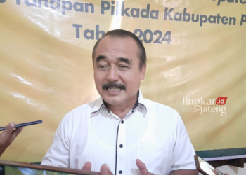 Sekjen DPD Partai Golkar Pati, Kamari. (Arif Febriyanto/Lingkarjateng.id)
