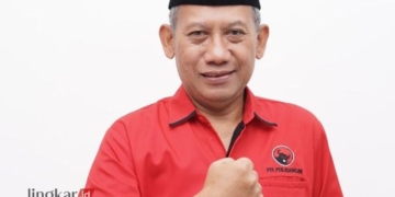 Sekretaris Dewan Pimpinan Cabang Partai Demokrasi Indonesia Perjuangan (DPC PDIP) Jepara, Junarso. (Tomi Budianto/Lingkarjateng.id)