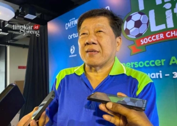 Yoppy Rosimin, Program Director Bakti Olahraga Djarum Foundation. (Nisa Hafizhotus S./Lingkarjateng.id)