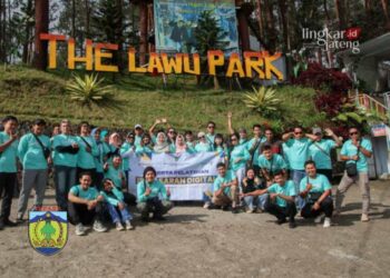 Penutupan Pelatihan Pemasaran Digital dari Disparbud Jepara di The Lawu Park. (Muhammad Aminudin/Lingkarjateng.id)