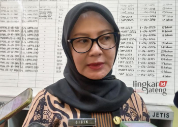 Kepala Disperinaker Kendal, Cicik Sulastri. (Arvian Maulana/Lingkarjateng.id)