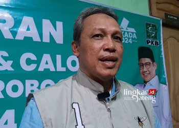 Ketua Desk Pilkada PKB Grobogan , Nur Wibowo. (Eko Wicaksono/Lingkarjateng.id)