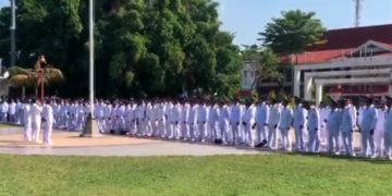 Ratusan Kades se-Kabupaten Pati deklarasikan dukungan terhadap Suduwo dalam Pilbup Pati 2024. (Dok. Lingkarjateng.id)